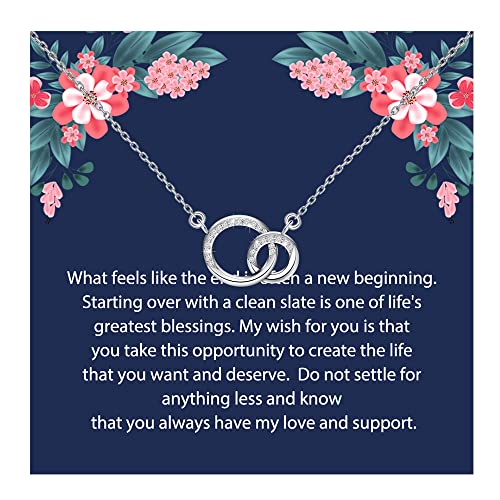 ENSIANTH New Beginnings Gift Encouragement Gift Graduation Gifts Inspirational Gifts Best Friends Necklace
