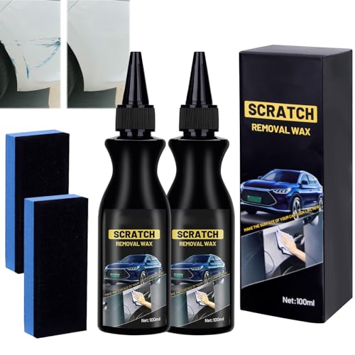 Vibbang 2Stück Auto Kratzer Entferner, Autopolitur Kratzer Entfernen, Autokratzer Reparaturpaste, Entfernt Tiefe Kratzer, Auto, Karosserie, Kratzer, Wiederherstellung des Glanzes des Autolacks Car