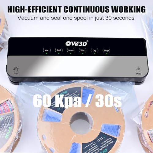 Image of 3D Filament Vacuum Sealer for Filament Storage Bags, Auto Completely Sealed, No air Leakage, 3D Printer Filament Storage Bags 30Pcs Vacuum Sealed Kit with 30 Desiccants