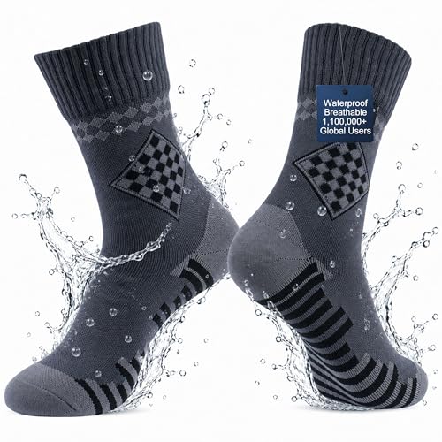 Image of RANDY SUN Waterproof Breathable Socks, [SGS Certified] Unisex Skiing Trekking Hiking Wading Trail Socks