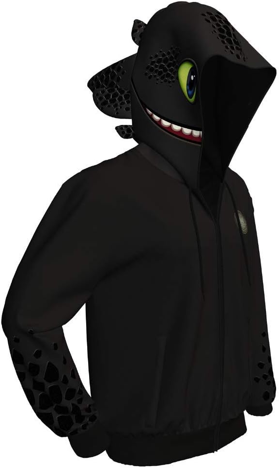 Dragon Hoodie Sweater Hiccup Costume Cosplay Jacket Toothless Pullover Sweatshirt S