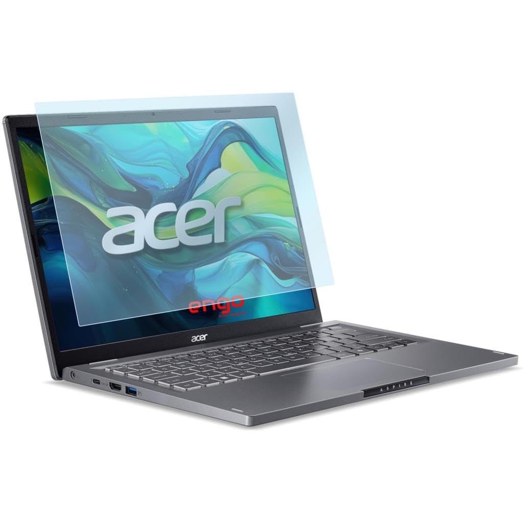 Engo Acer Aspire 14 Ai 14 İnç İle Uyumlu Ekran Koruyucu Notebook, 9h Temperli Kırılmaz Esnek Nano Cam, Çizilmeye Ve Darbeye Dayanıklı Laptop Koruma, Hd Şeffaf