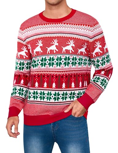 Totatuit Herren Winterpullover Weihnachten Ugly Christmas Sweater...
