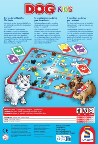 Schmidt Spiele 40554 Dog Kids, Kinderspiel, 36 x 36 cm