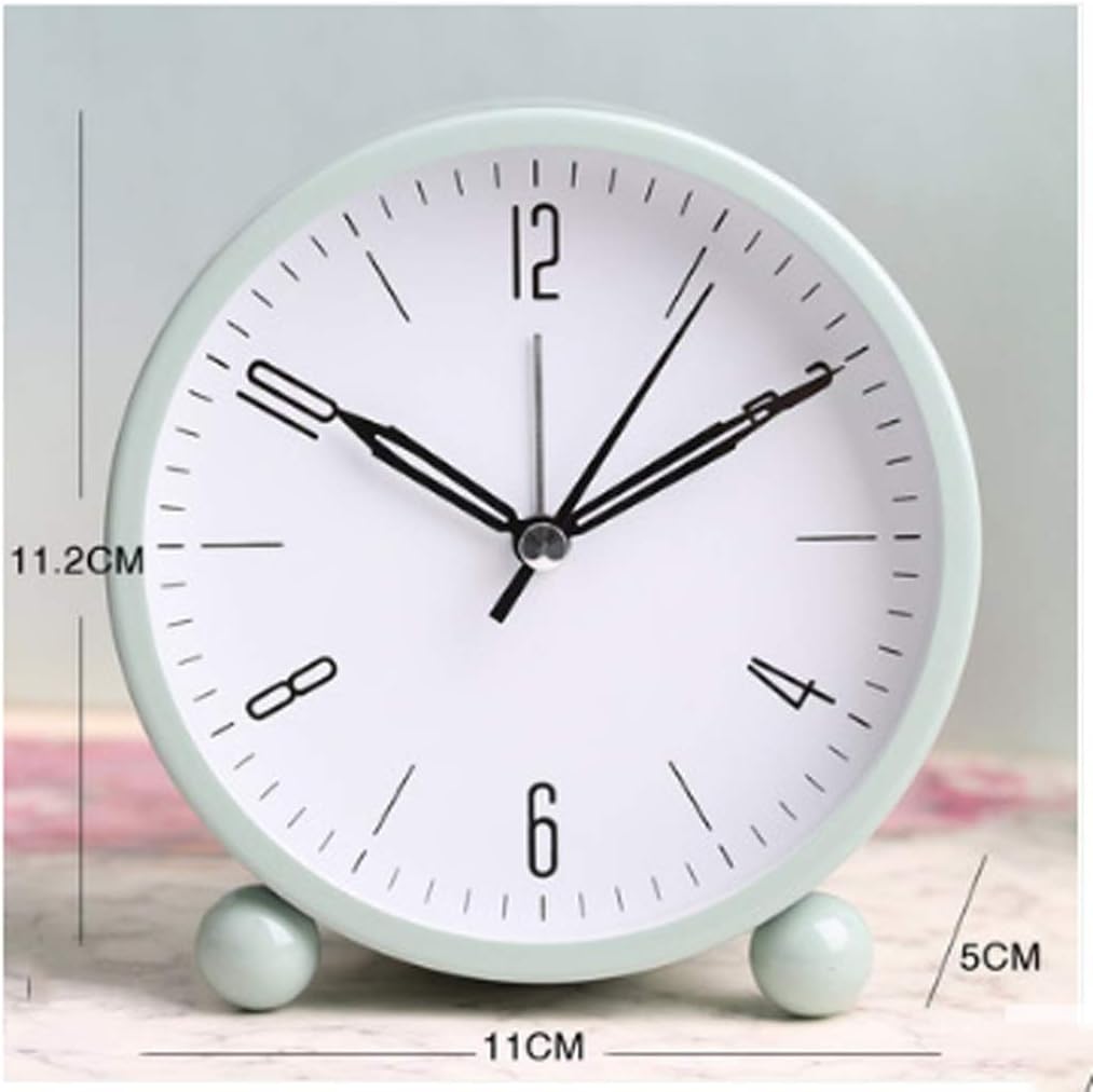 Small Alarm Clock Student Mute Bedside Personality Lazy Children Electronic Luminous Dormitory(Black) image 3