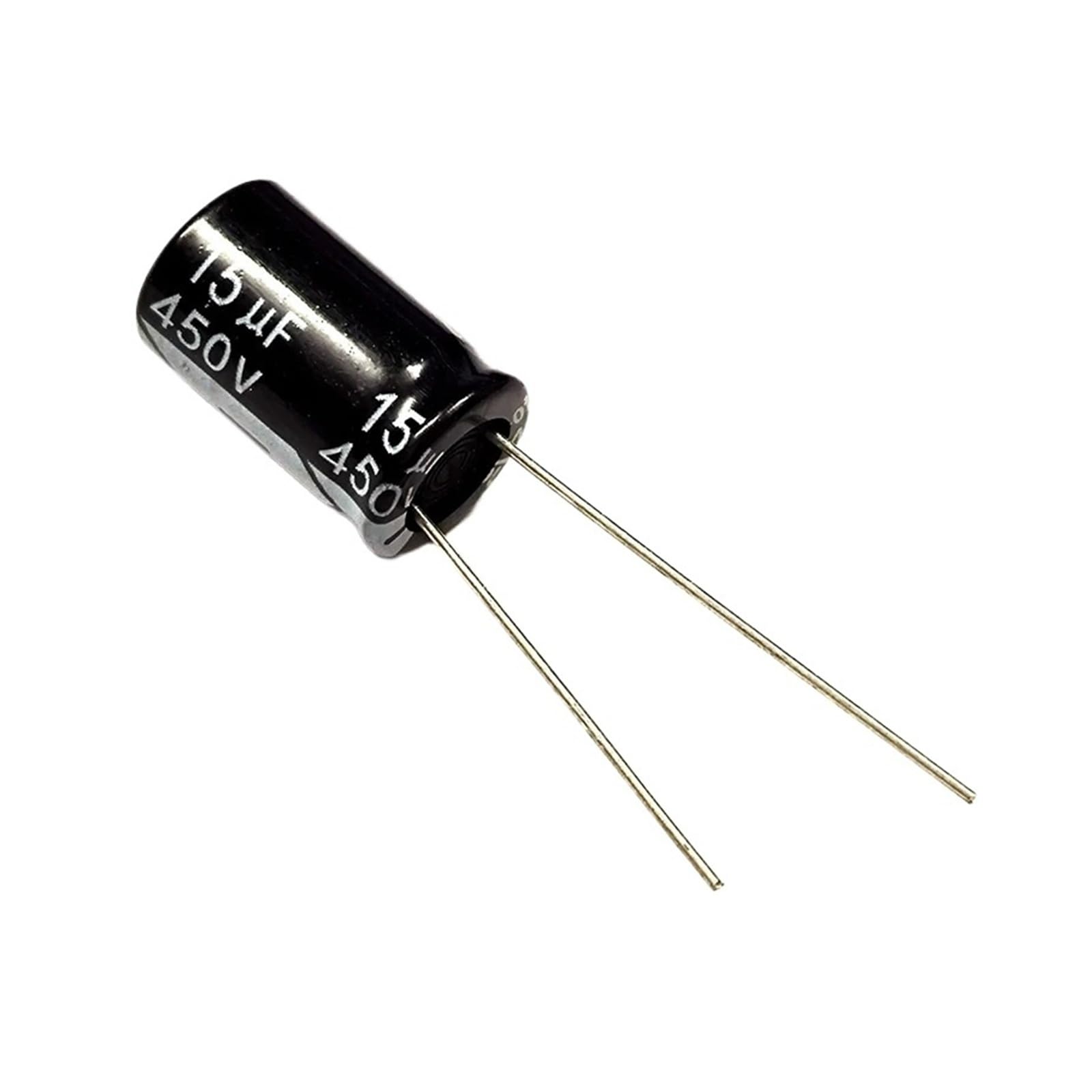Condensateur électrolytique 15uF 450V radial pour réparation électronique, lot de 5