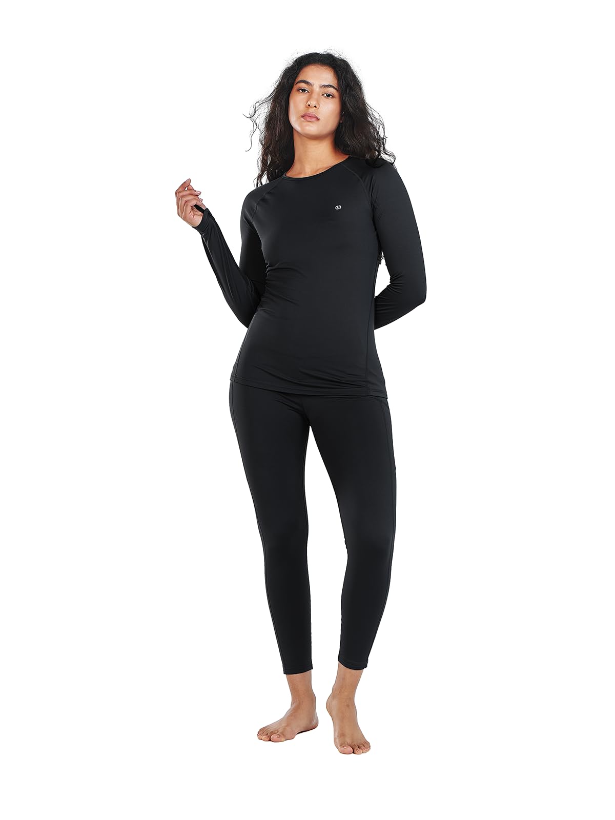 allzero Thermal Underwear for Women Fleece Lined Base Layer Set - Winter Long Johns for Cold Weather-picture-28