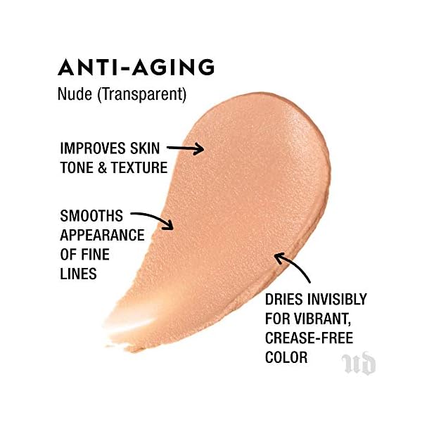 Urban-Decay-Anti-Aging-Eyeshadow-Primer-Potion-Brightening-Eye-Primer-Reduces-the-Appearance-of-Fine-Lines-Great-for-Mature-Crepey-Eyelids-Lasts-All-Day-033-fl-oz Urban Decay Anti-Aging Eyeshadow Primer Potion, Nude Eye Primer, Improves Look of Fine Lines & Texture, Smooths & Preps Eyelid Base for Vibrant Color, Crease-free Eye Makeup Looks, Vegan