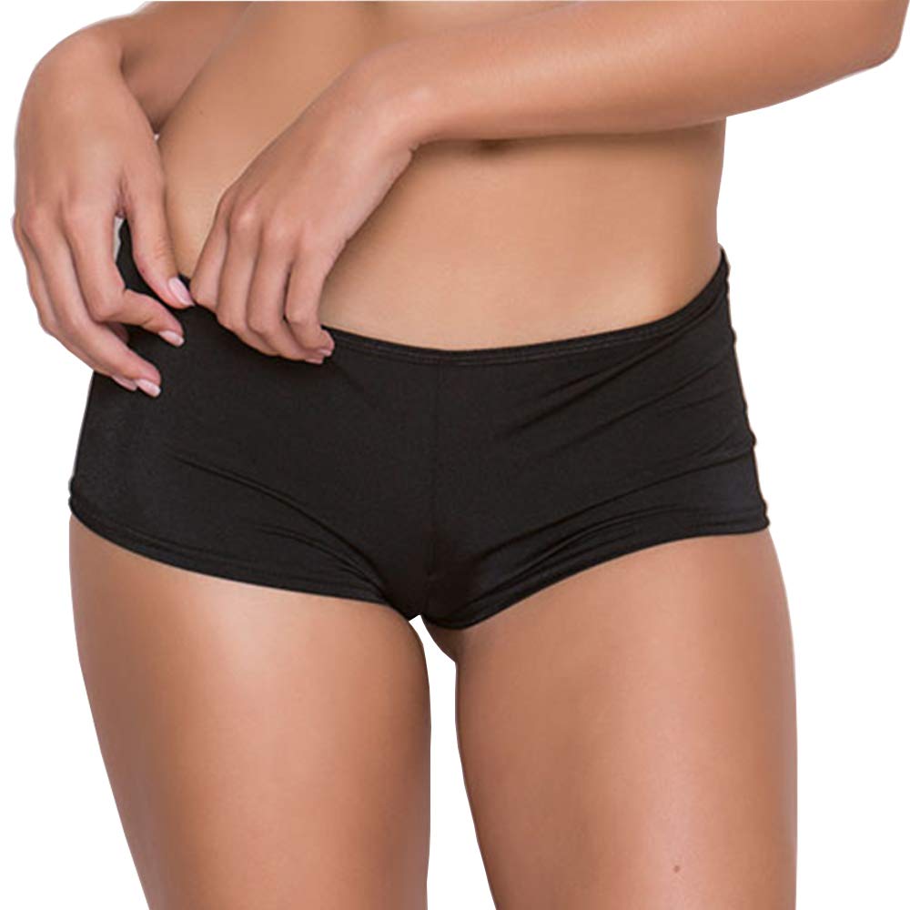 PinkZaar Women's Boyshorts Panty | Soft Lace Underwear | Free Size Fit to S/M/L | Stylish & Comfortable Black-image-41