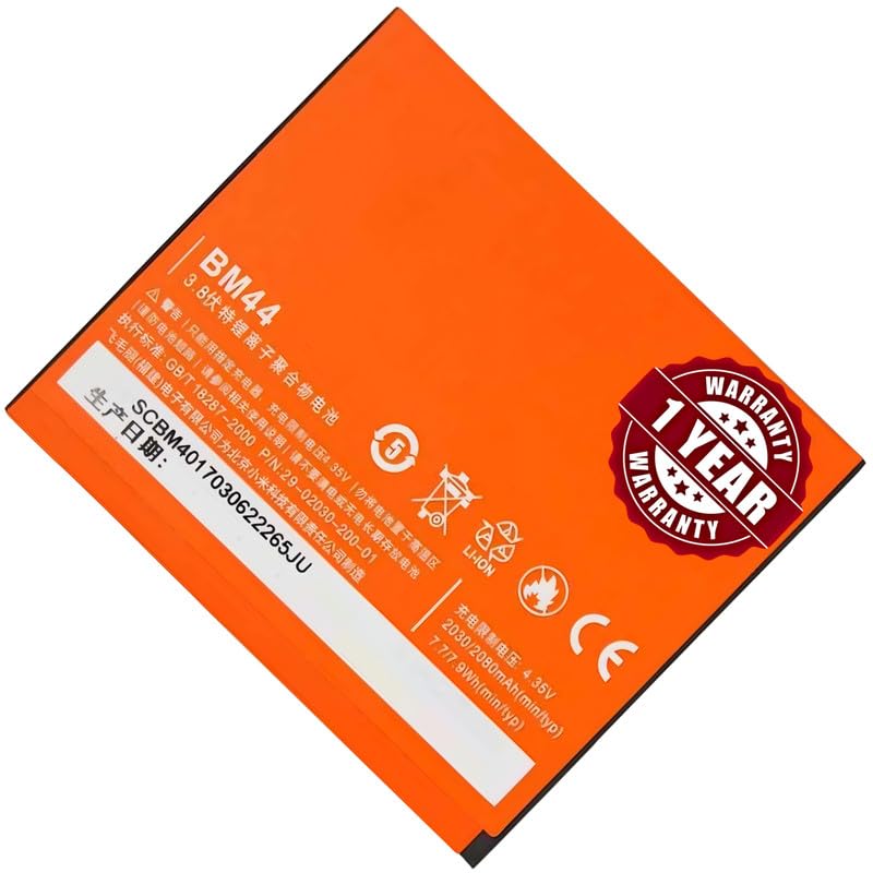 Image of Original BM44 Battery Compatible for Xiaomi Redmi 2 | Redmi 2A | Redmi 2 Prime - (2200mAh) - 1 Year Warranty BC46