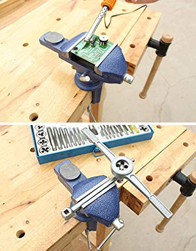 Mytec Home Vise Universal Rotate 360° Work Clamp-On Vise, 3.2" #TOP6