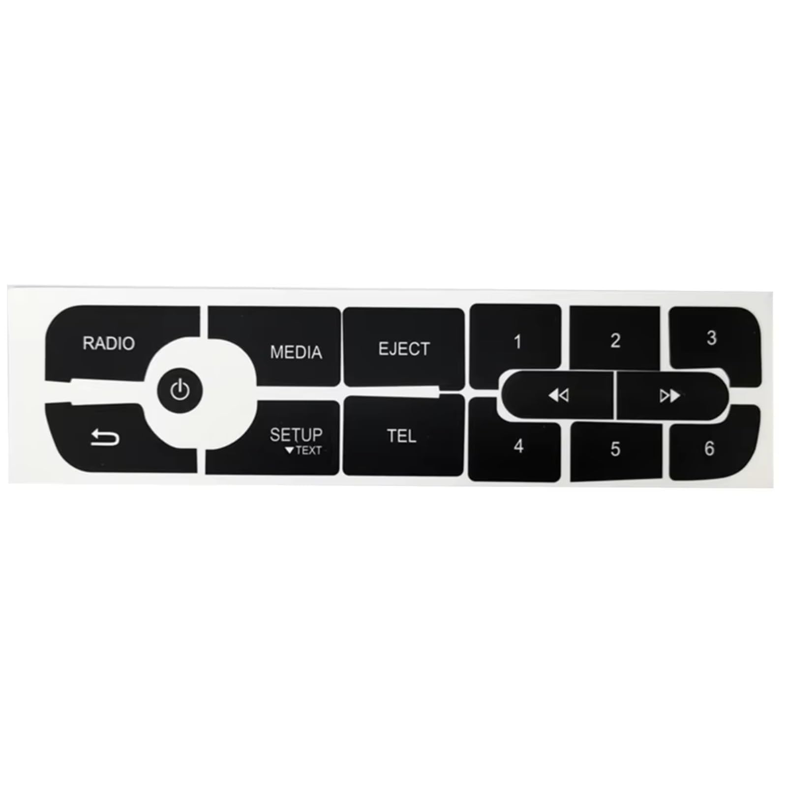 Interior Button Sticker Compatible with Megane for Master for Scenic III Car Button Repair Stickers CD Audio Decals Accessories