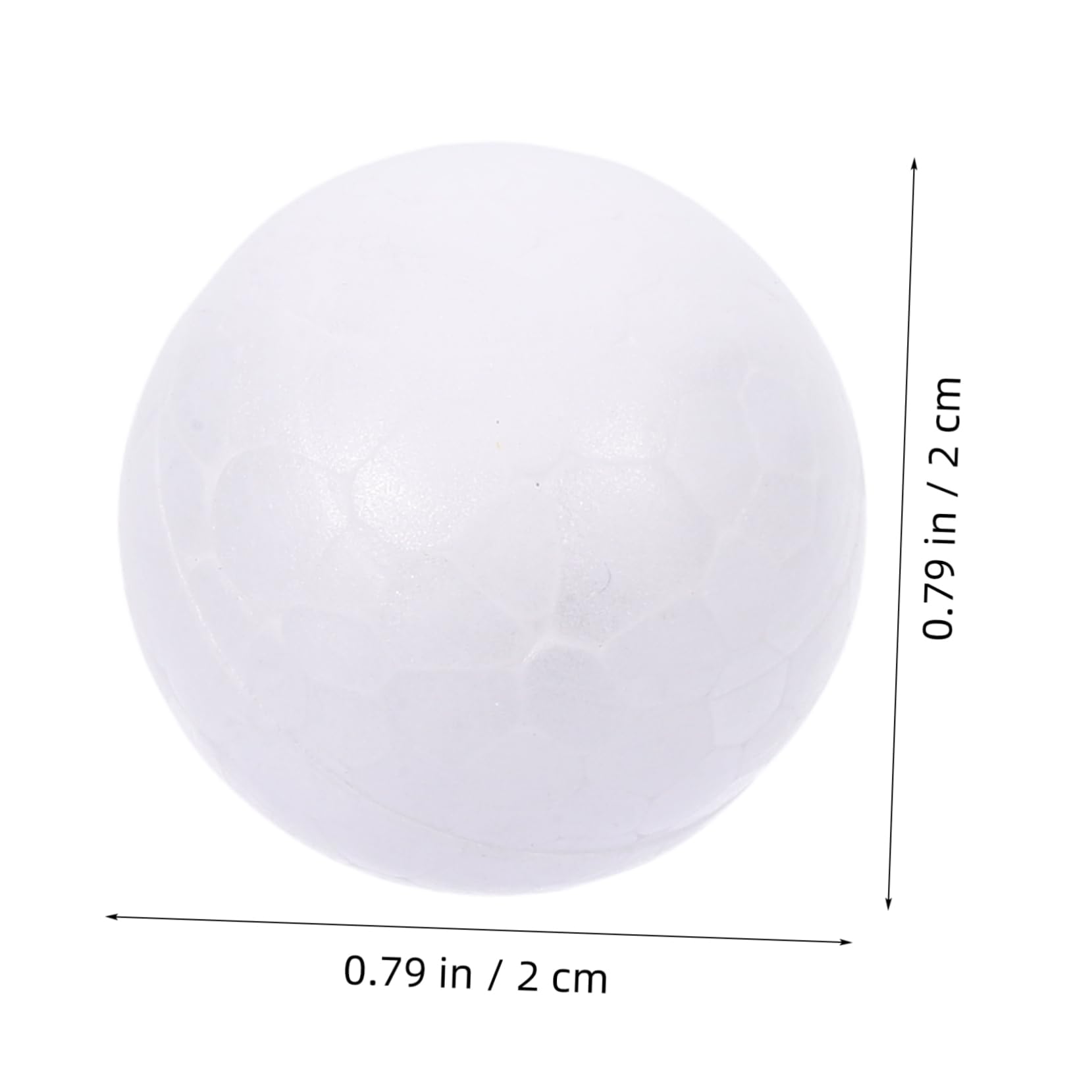 Sfere Artigianali in Polistirene Bianco 50 Pezzi Rotonde