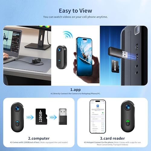 Image of 4K Action Camera, 128GB Wearable Sports Camera