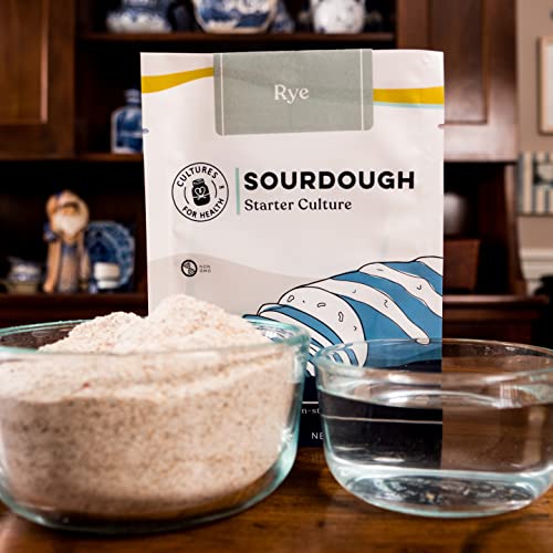 Cultures For Health Rye Sourdough Starter | Heirloom Style Dehydrated Culture For Baking Artisan Bread | Diy Rye Bread, English Muffins, Noodles, Waffles, & More | Non-Gmo Prebiotic Sourdough Bread #TOP5