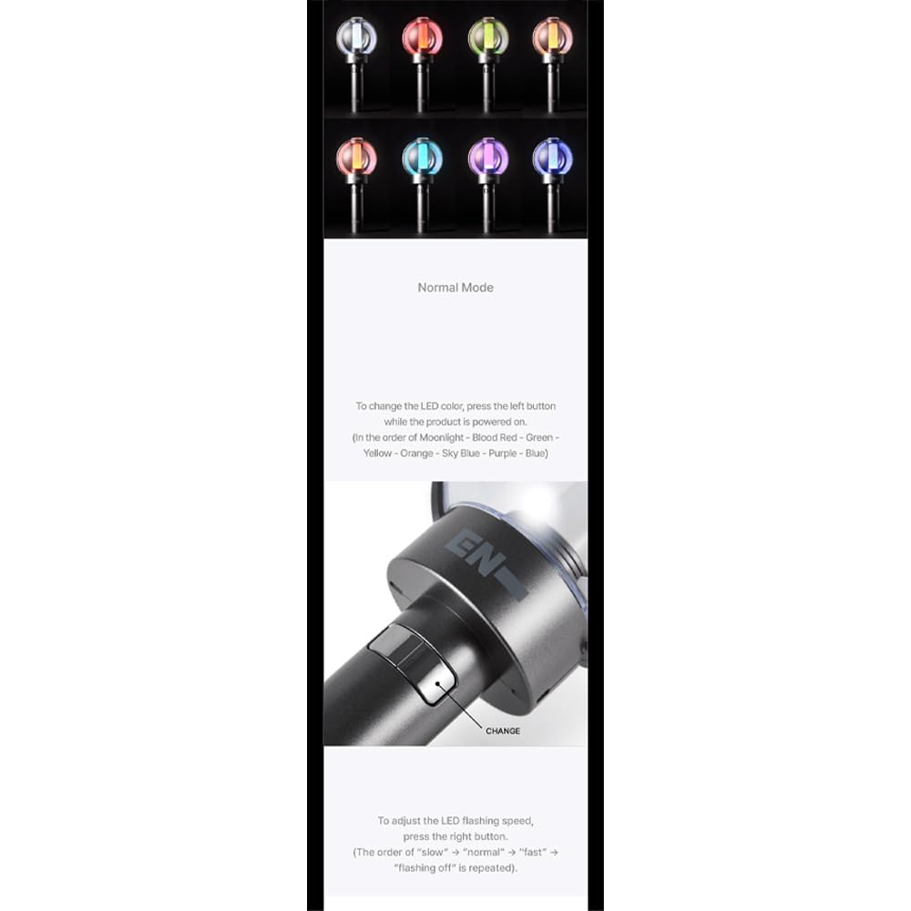 E-NHYPEN Offizielles Lightstick Ver.2 Fanlight + Verkäufergeschenk (transparente Fotokarte)