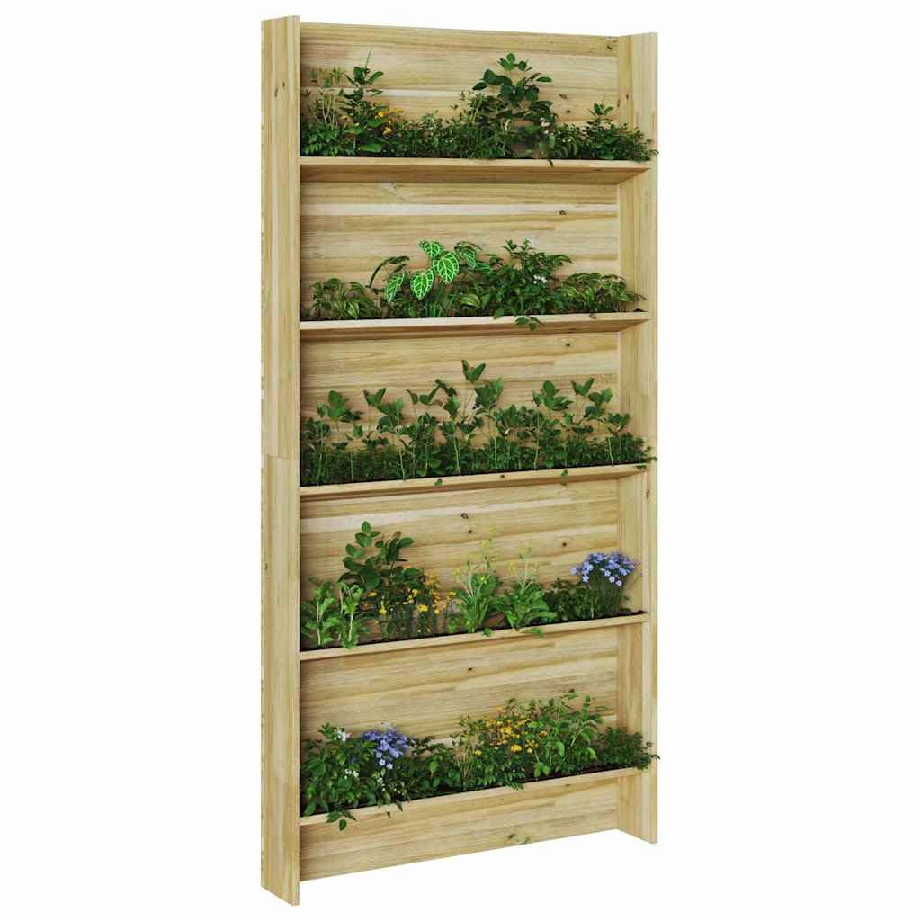 vidaXL Estanterías para Plantas con Estante Marrón 90 x 15 x 180 cm, Jardín y terraza, soluciones de Almacenamiento rústico, jardineras en Niveles, estanterías duraderas, Soporte para Plantas