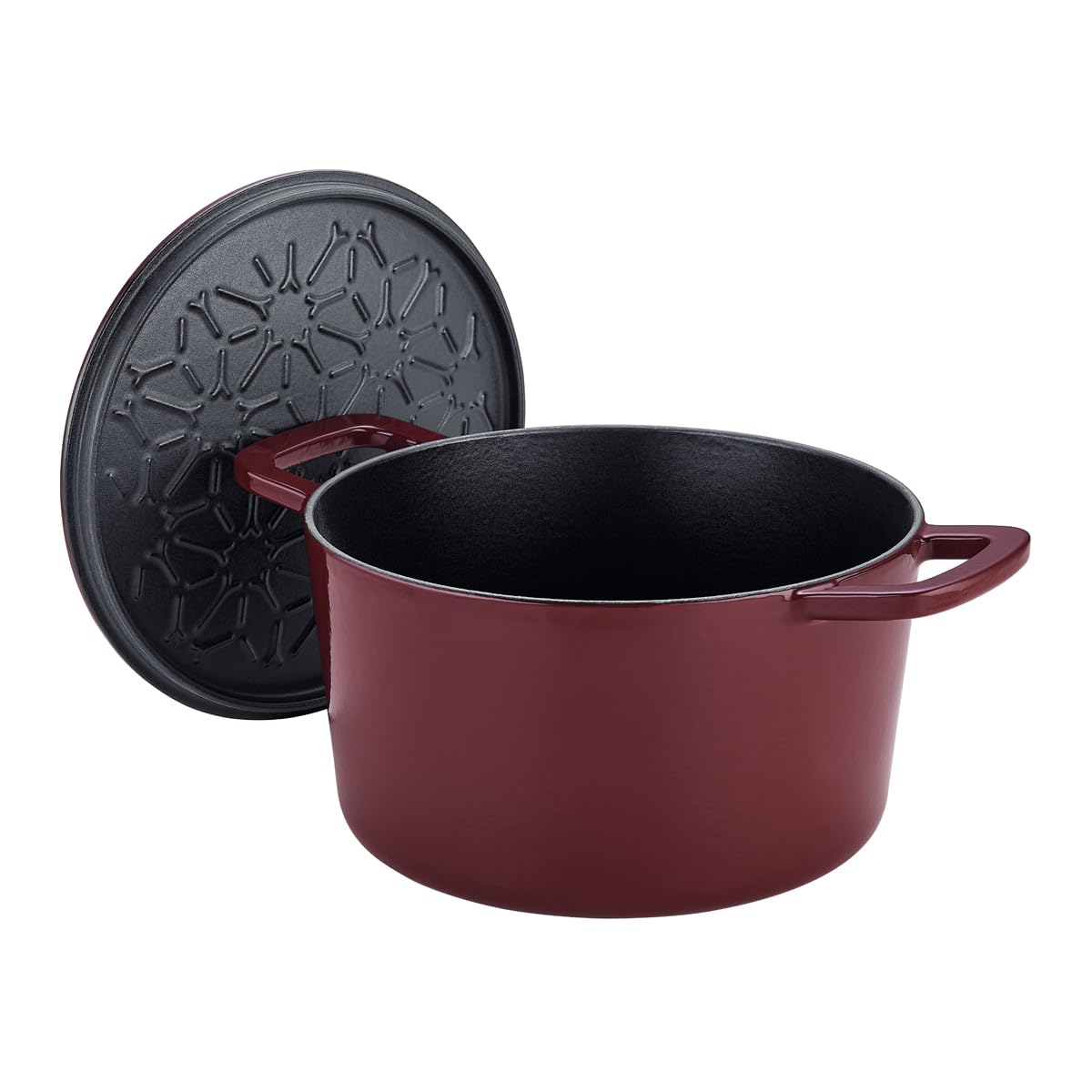 Fissler, Moments Collection Gusseisen-Bräter (Ø 20 cm), emailliert, Cocotte mit AromaStar-Funktion, Induktion, Burgunderrot Küche, Haushalt & Wohnen