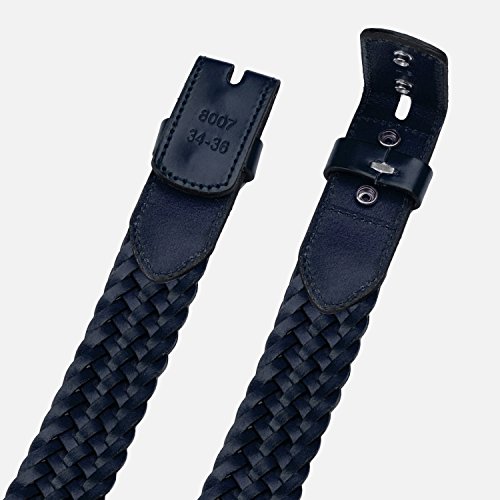 Falari Full Grain Braided Belt Strap Without Buckle 34mm Strap Fit 35mm Buckle 80073