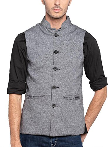 grey nehru jacket
