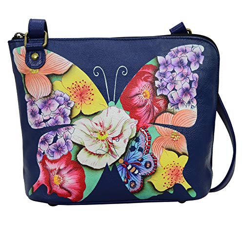 Anna by Anuschka Crossbody Organizer Bag - Genuine Leather