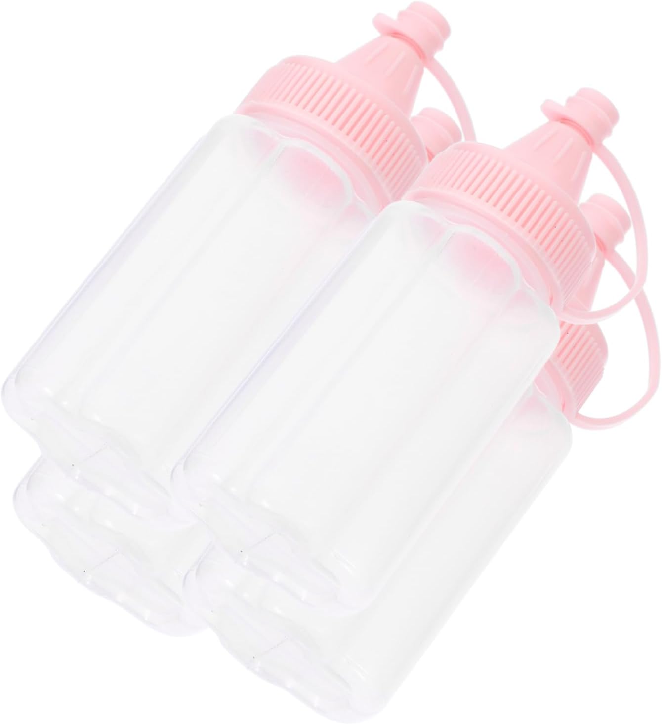 Honey Squeeze Bottle Set 4 Pack Plastic Sauce Bottles for Condiments Salad Dressing Ketchup Easy to Use and Tool Honey Squeeze Bottle Set 4 Pack Plastic Sauce Bottles for Condiments Salad Dressing Ketchup Easy to Use and Tool