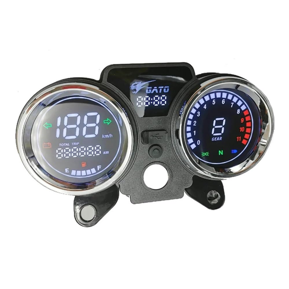 Moto Compteur kilométrique pour RC250 150Gato 250cc Ensemble D'instruments Numériques Écran D'affichage Tableau De Bord Accessoires Jauges Odomètre Tachymètre