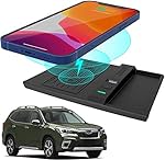 Wireless Charger for Subaru Forester 2019-2022,for Subaru Crosstrek Accessories 2018-2021,for Subaru Impreza Center Console Organizer Wireless Charging Pad