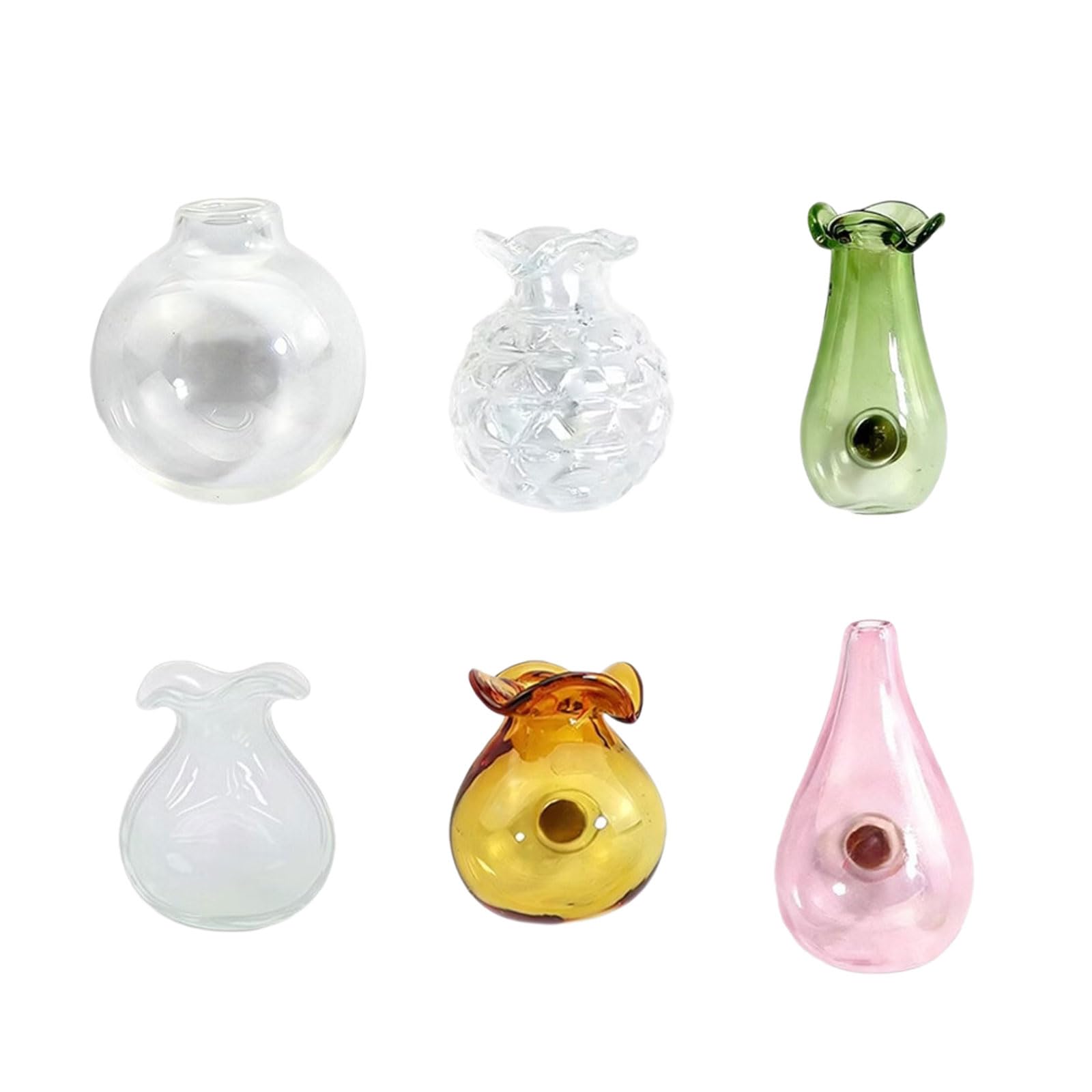 Oxxggkao Refrigerator Small Plant Pots Miniature Hydroponic Vase Fridge Magnets for Offices Whiteboards Kitchens Door Decoration Miniature Hydroponic Vase Fridge Magnets