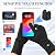 FEETMOR Heated Glove Liners for Men Women - Rechargeable Battery-Powered Electric Heating, Thin Flexible Touchscreen Gloves (FH04, Medium)