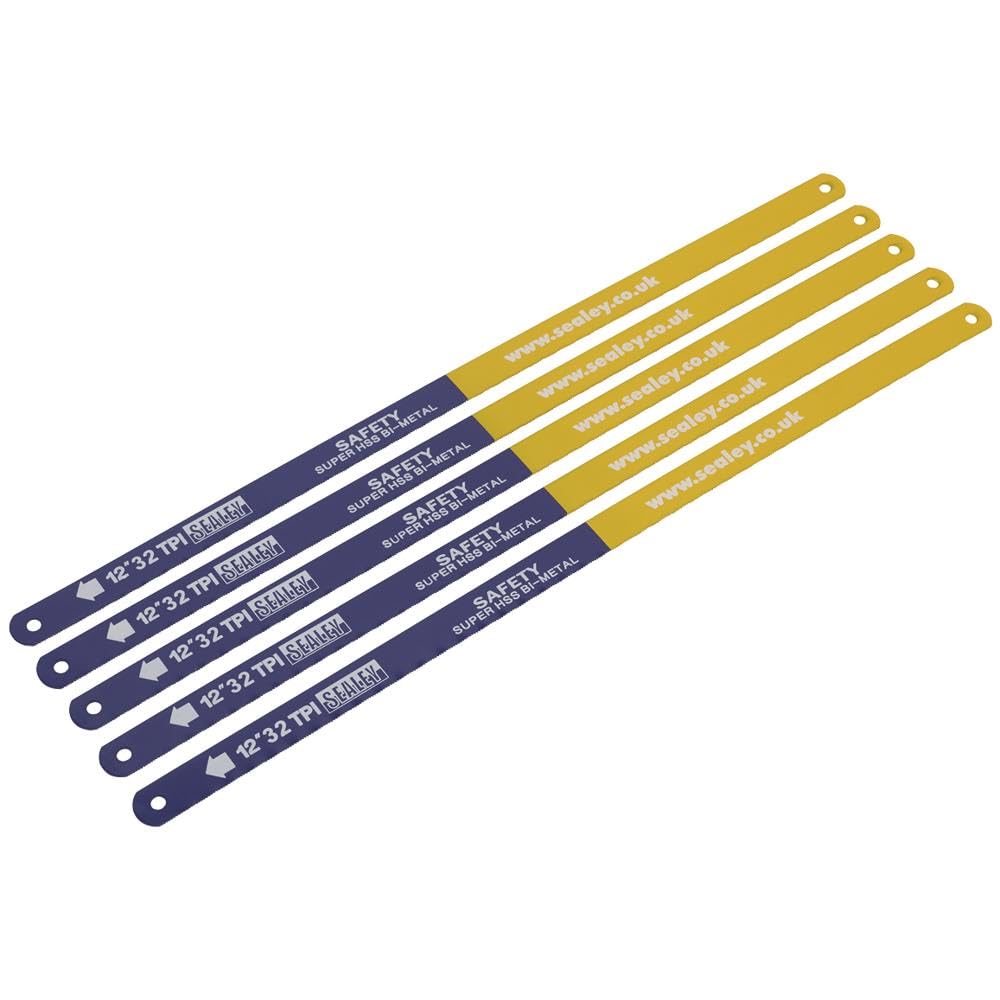 Sealey HSS Bi Metal Hacksaw Blade 12" / 300mm 32tpi Pack of 5