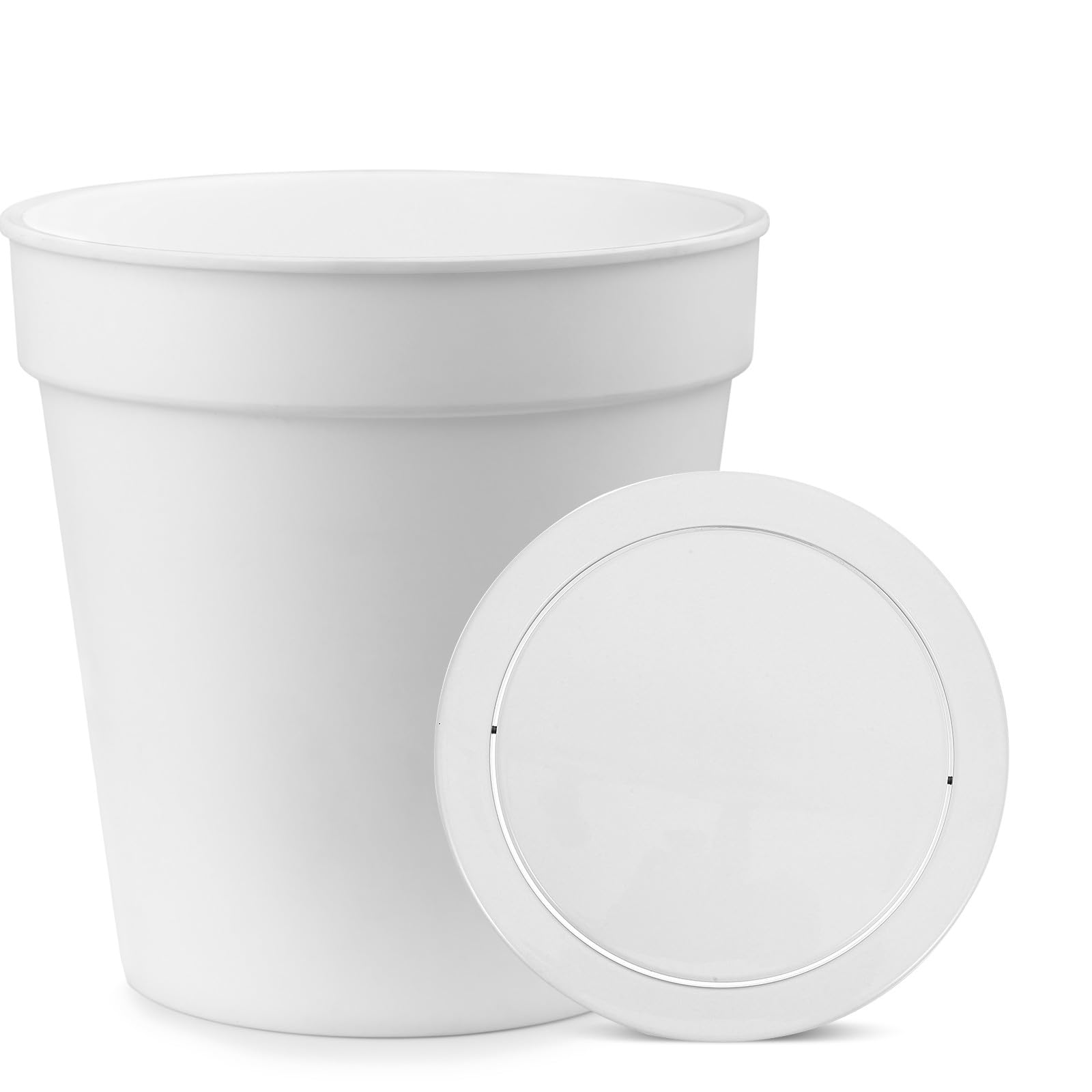 Zerodeko Tapa de Basura de Encimera Empotrada de Acero Inoxidable 403 para Cocina y Baño Apertura de 18-19 Cm y Diseño Elegante y Duradero
