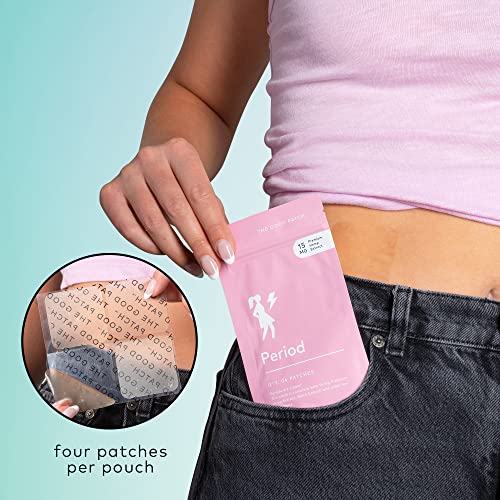 the good patch period patch with hemp for cramps sustained release for up to 12 hours natural patch with hemp black cohosh plant powered wearable wellness 8 total patches