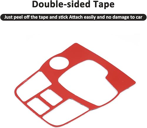 Miniatura 6 de Adhesivo suave de fibra de carbono para el interior del automóvil para Jaguar F-Type 2013-2022 (estilo B, negro)