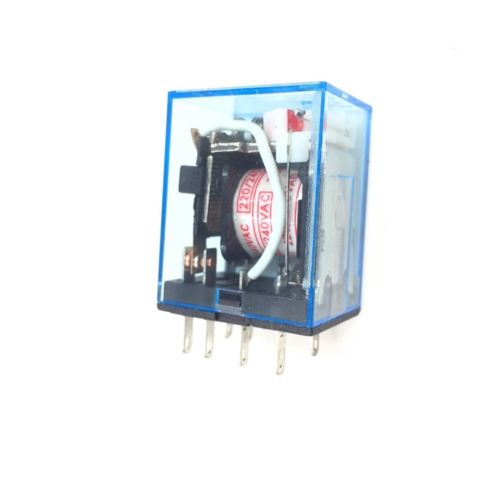WBNFFUCYU MY2P HH52P MY2NJ Relay Coil General DPDT Micro Mini Electromagnetic Switch with Socket Base AC 110V 220V DC 12V 24V 10Sets(AC 220V)