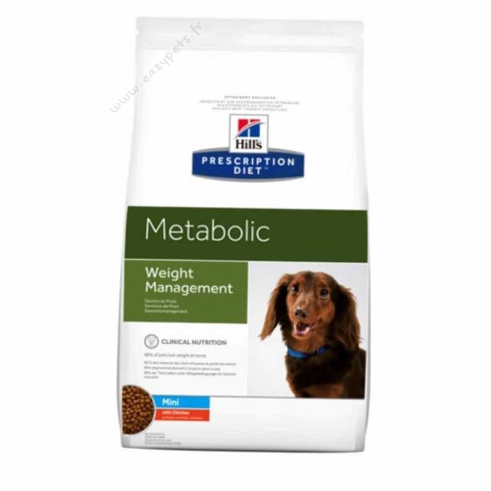 prescription diet canine metabolic mini per il controllo del peso mangime secco kg.6