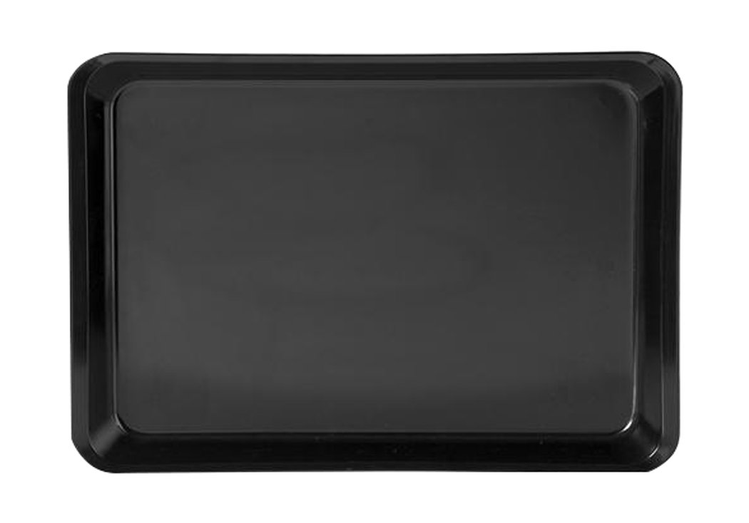 H&H Melamine Container With Edge 40X30X4 Black Food Storage