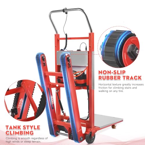 Carretilla eléctrica para escaleras 1250W 900 lbs carga miniatura 3