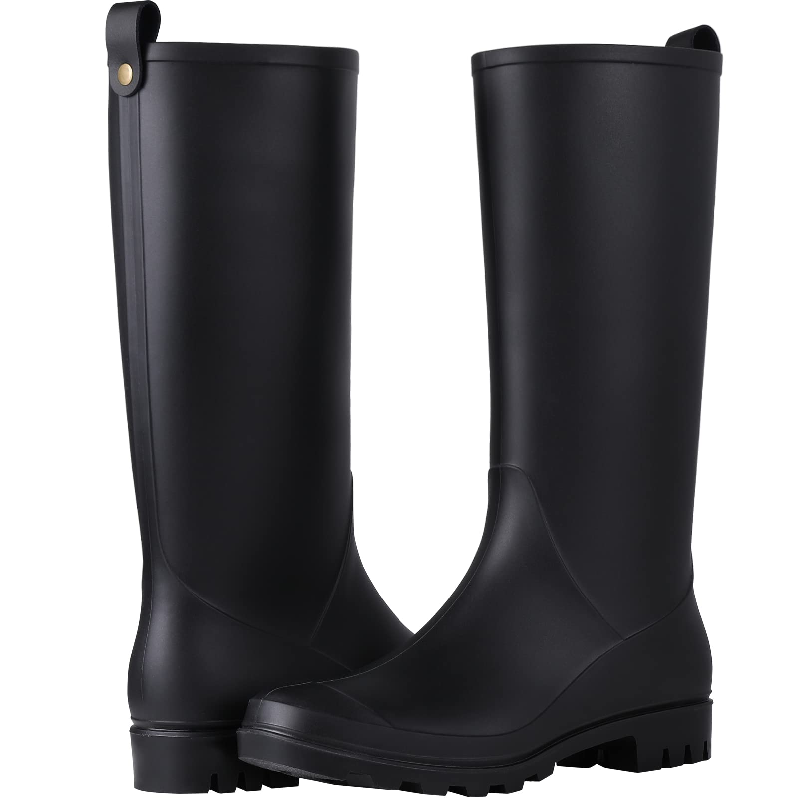 Asgard Women's Tall Rain Boots Waterproof Knee High Rainboots - Slim Calf