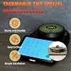 Cubierta de base de pesaje para Thermomix TM7 | Pesaje preciso en cualquier tazón | Protege el motor del polvo y líquidos (diseño negro y verde circular) 6