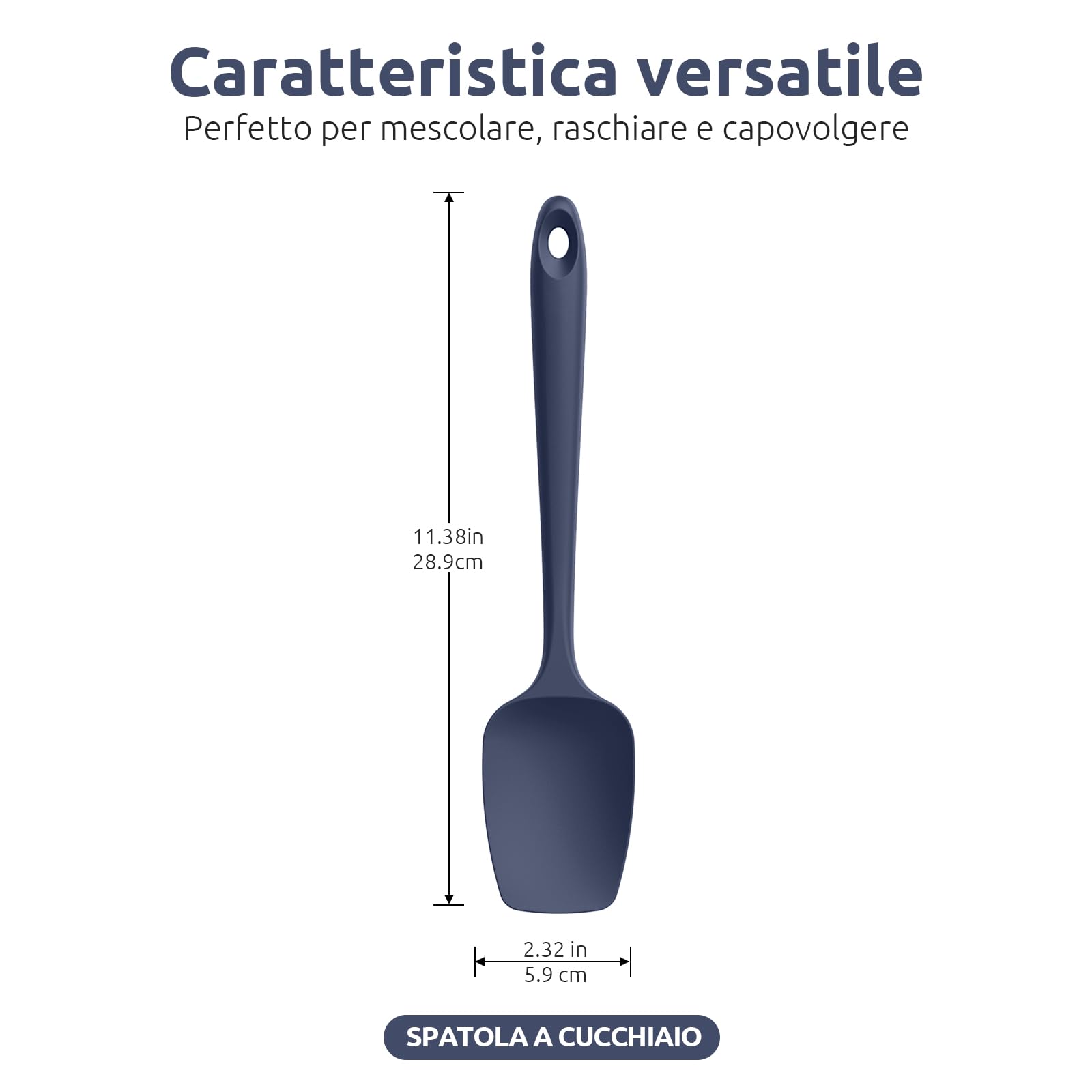 9 Pezzi Spatole In Silicone Da Cucina, 21cm Resistente Al Calore 500°F, Leccapentole Antiaderente, Spatola Lunga Per Mescolare, Cuocere, Cucinare