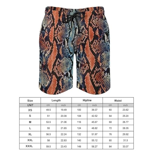 Maillot de bain homme texture serpent UMENG short séchage rapide taille S