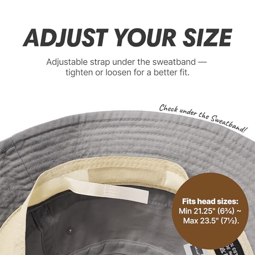 Image of Hot Summer Bucket Hat Trendy Cotton Sun Cap for Beach Golf Fishing | Breathable cotton, fun outdoor vacation style, packable boonie design for men and women
