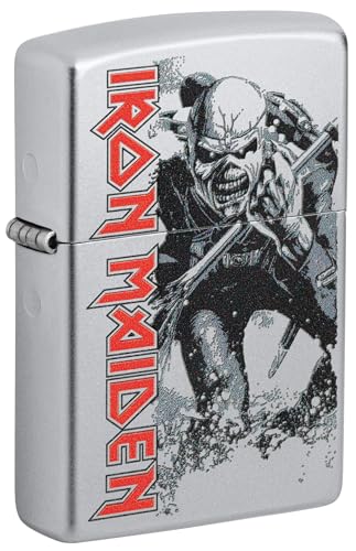 Encendedor Zippo Windproof Iron Maiden Satin Chrome