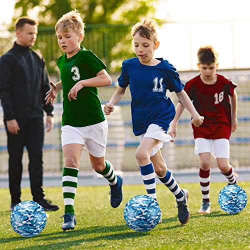 Libima Camouflage Soccer Ball Size 4 Cartoon Soccer With Pump For Kids Indoor Outdoor Sport Soccer Ball For Boys Girls Game Training Practice Soccer Players Gift (Camouflage Blue) #TOP6