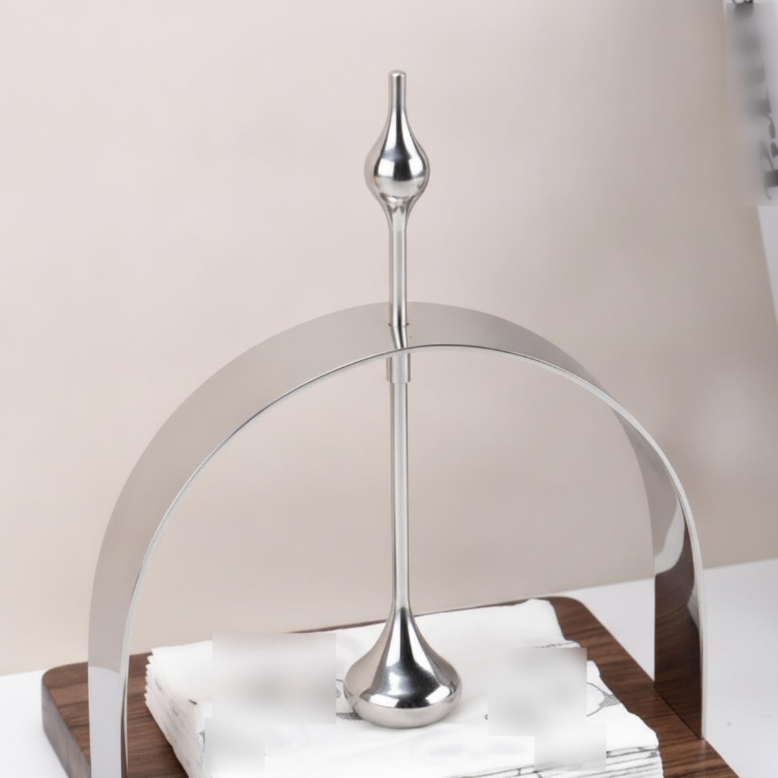 Soporte Servilletas Metal con Base Minimalista Servilletero con Base Antirayaduras Servilletero Mesa para Comedor