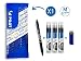 Produktbild PILOT FriXion Clicker, radierbarer Tintenroller (Schwarz) + 9 Ersatzminen + FriXion Radierer