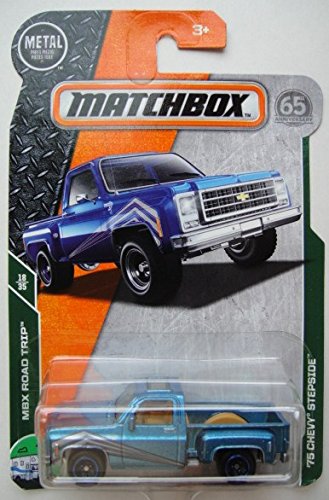 Matchbox Road Trip Blue 75 Chevy Stepside miniatura 1