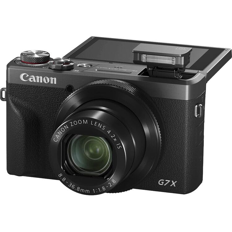 Image of Canon PowerShot G7 X Mark III Camera (Graphite Limited Edition) Bundle | Anniversary Edition | For Vlogging & Travel + 64GB Memory Card + Camera Bag (7563C016)