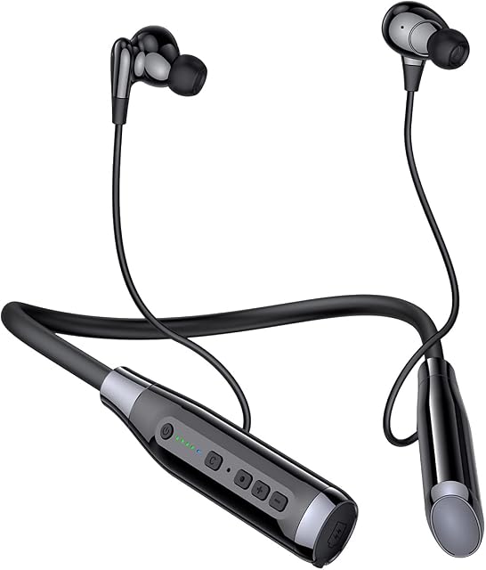 LAMA Bluetooth Neckband Earphones, Wireless Headphones IPX5 Waterproof, Neckband Headphones with Noise Reduction Mic, Magnetic In Running Earphones, HD Stereo Sound Sport Earbuds with 100Hrs Playtime